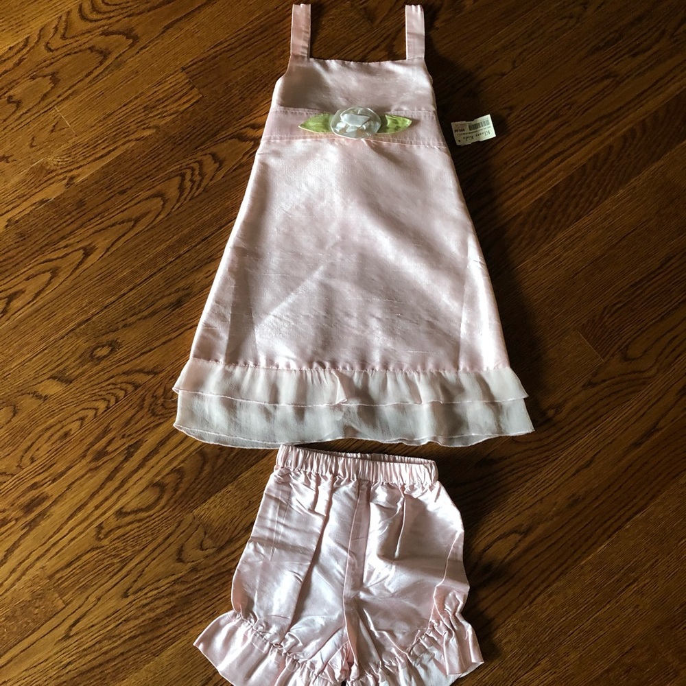 NWT Baby Boo Silk Dress With Bloomer - Picture 5 of 14